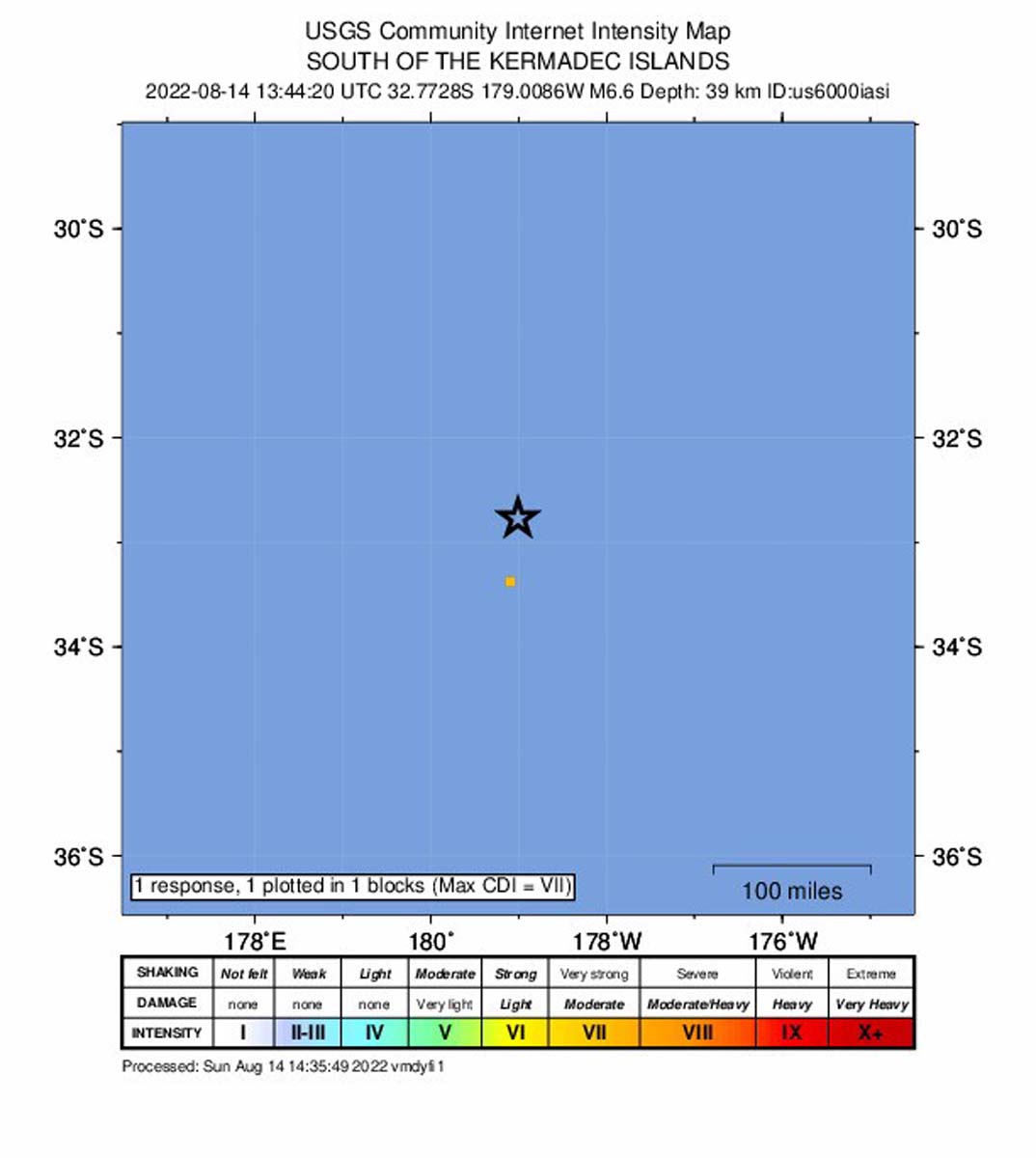 Önceden 8.1 deprem yaşanmıştı! Kermadec Adaları yine sallandı: 6.6 şiddetinde deprem