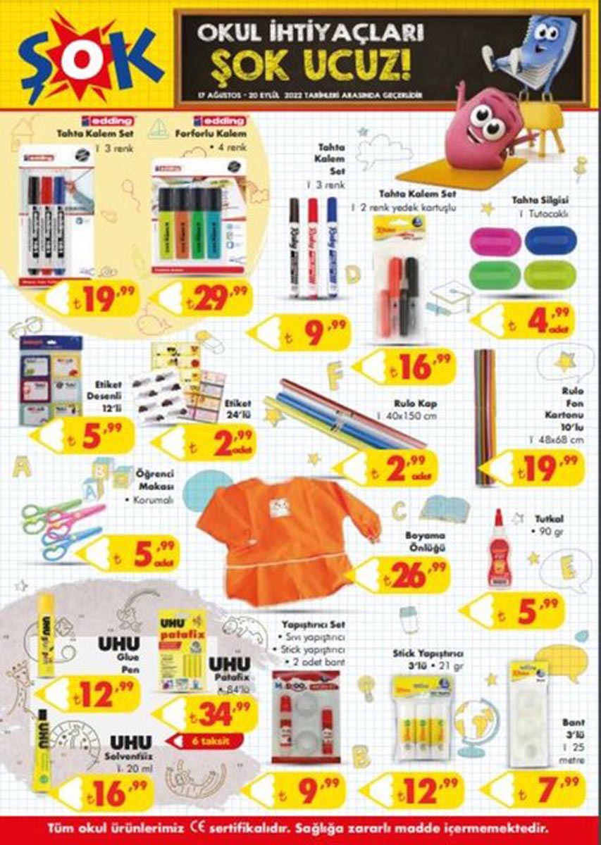 17 Ağustos 2022 ŞOK Aktüel ürünler kataloğu! Bu hafta ŞOK'ta neler var? Katalogda hangi ürünler yer alıyor?