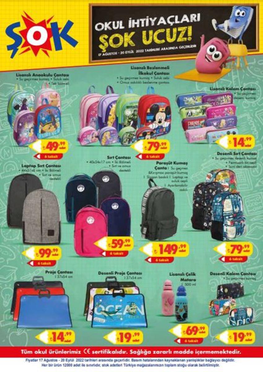 17 Ağustos 2022 ŞOK Aktüel ürünler kataloğu! Bu hafta ŞOK'ta neler var? Katalogda hangi ürünler yer alıyor?