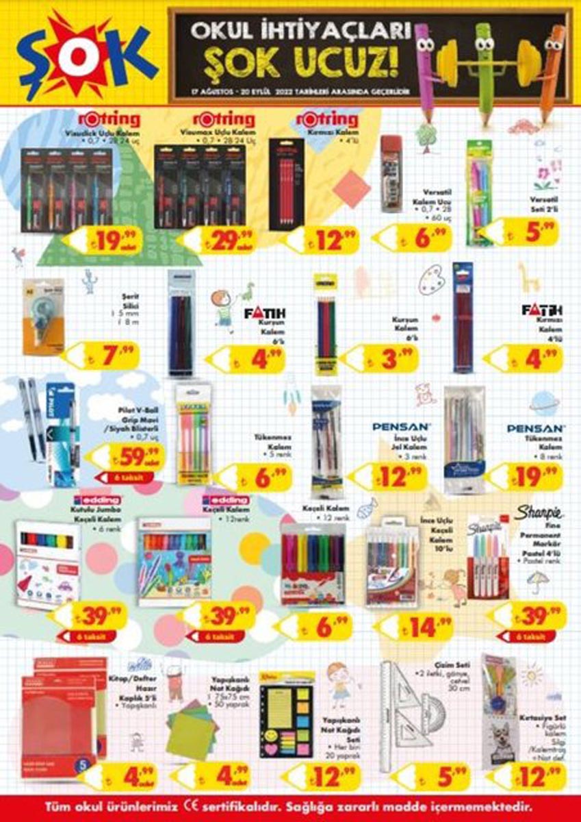 17 Ağustos 2022 ŞOK Aktüel ürünler kataloğu! Bu hafta ŞOK'ta neler var? Katalogda hangi ürünler yer alıyor?