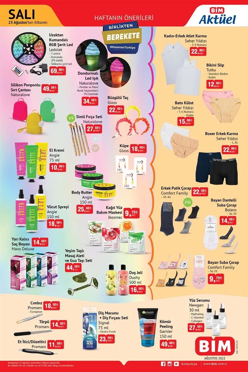 23 Ağustos 2022 BİM Aktüel ürünler kataloğu! Bu hafta BİM'de neler var? Katalogda hangi ürünler yer alıyor?
