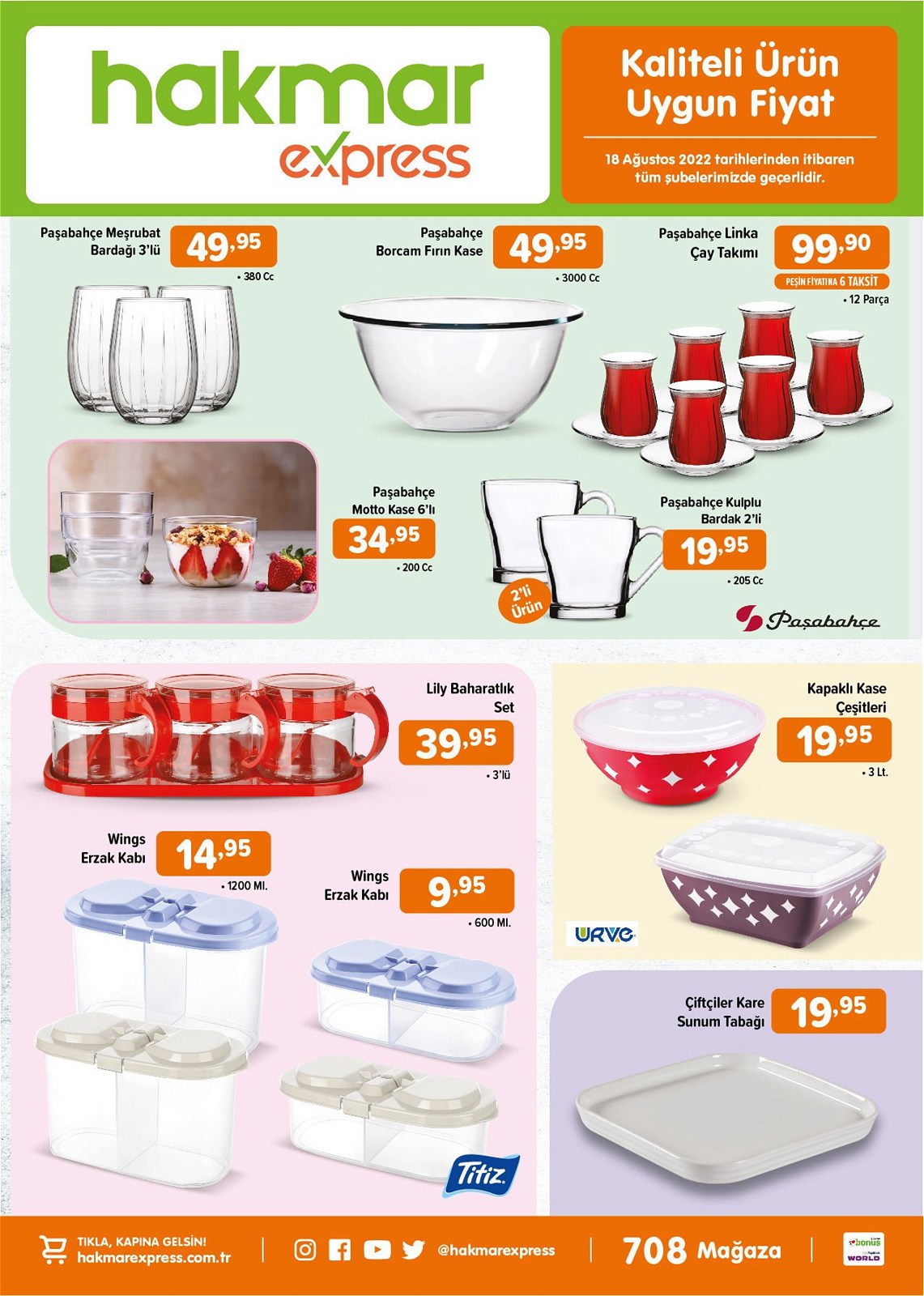 18 Ağustos 2022 Hakmar Express Aktüel ürünler kataloğu! Bu hafta Hakmar'da neler var? Katalogda hangi ürünler yer alıyor?