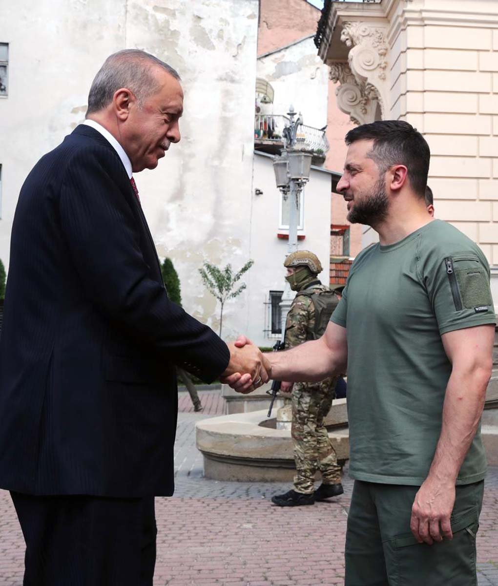 Cumhurbaşkanı Erdoğan'dan Ukrayna'ya kritik ziyaret! Zelenskiy ve Guterres ile görüştü 