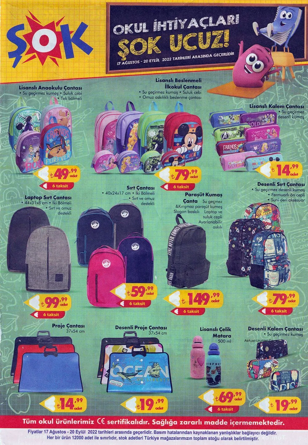 20 Ağustos 2022 ŞOK Aktüel ürünler kataloğu! Bu hafta ŞOK'da neler var? Katalogda hangi ürünler yer alıyor?