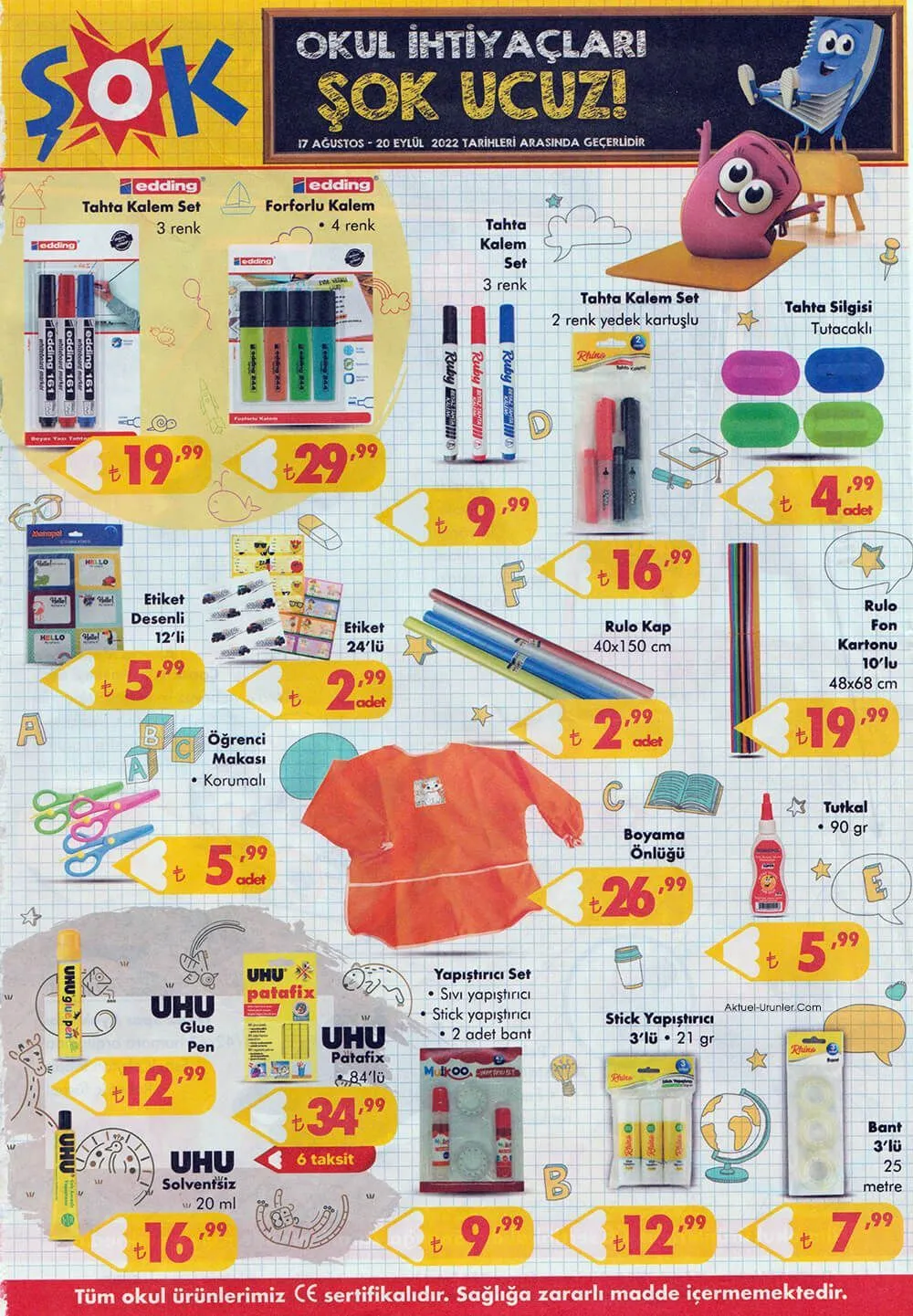 20 Ağustos 2022 ŞOK Aktüel ürünler kataloğu! Bu hafta ŞOK'da neler var? Katalogda hangi ürünler yer alıyor?
