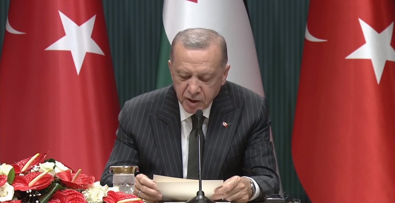 Cumhurbaşkanı Erdoğan, ortak basın toplantısında konuştu: İsrail'le atılan adımlar, Filistin davamıza desteğimizi asla azaltmayacaktır