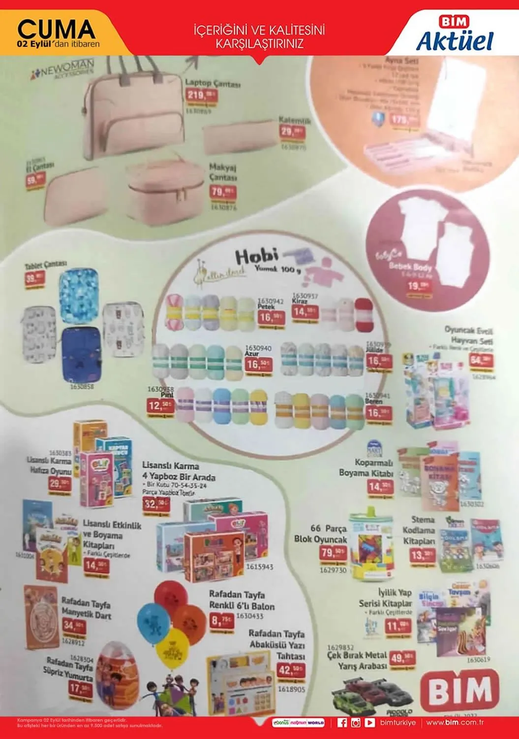 1 Eylül 2022 BİM Aktüel ürünler kataloğu! Bu hafta BİM'de neler var? Katalogda hangi ürünler yer alıyor?
