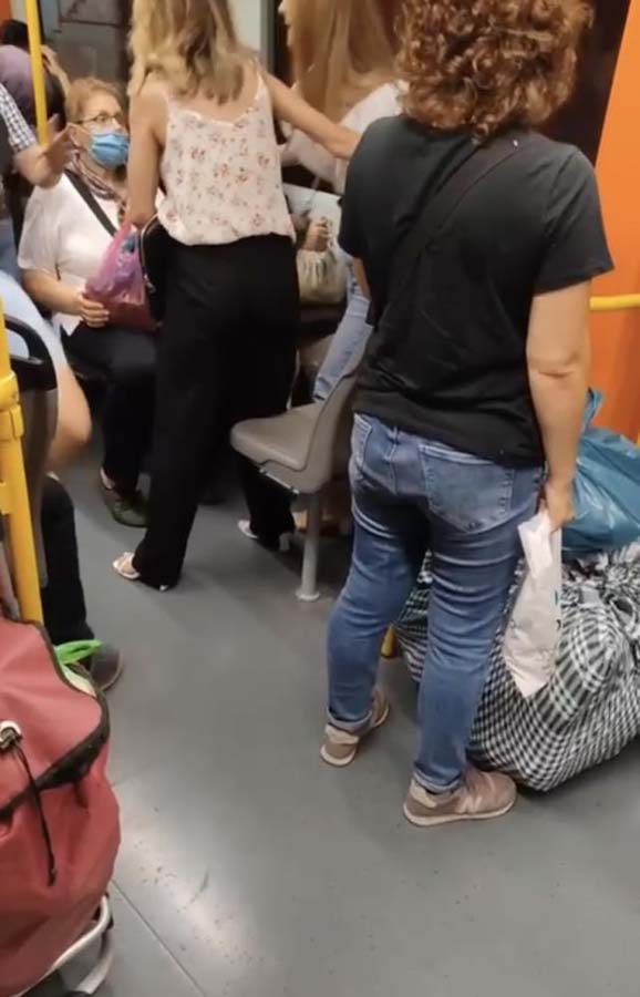 Bursa metroda yer verme kavgası: Tartışmanın sonu kötü bitti