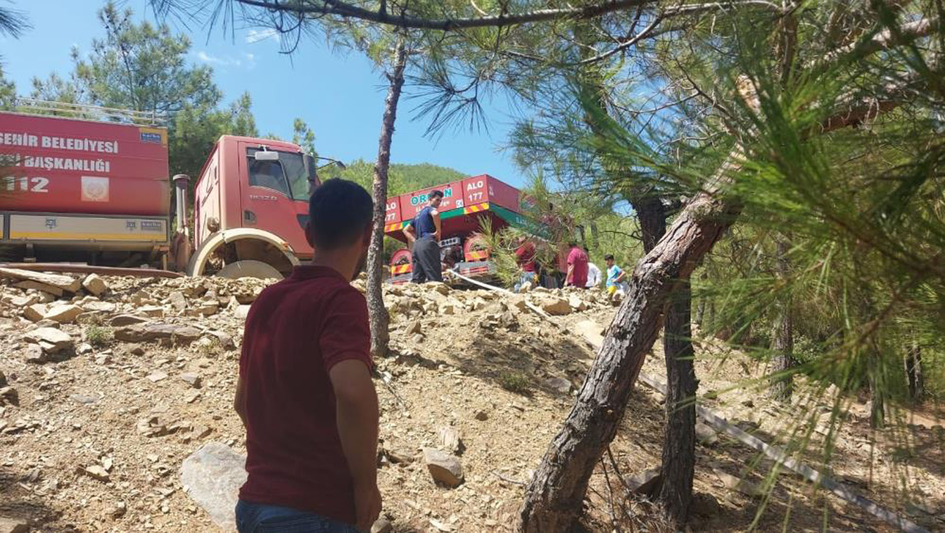 Hatay'da orman yangını! Söndürme işlemleri devam ediyor