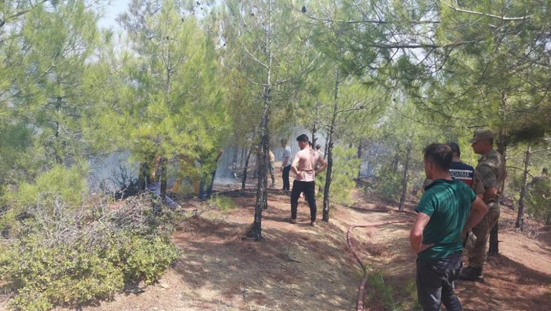 Hatay'da orman yangını! Söndürme işlemleri devam ediyor