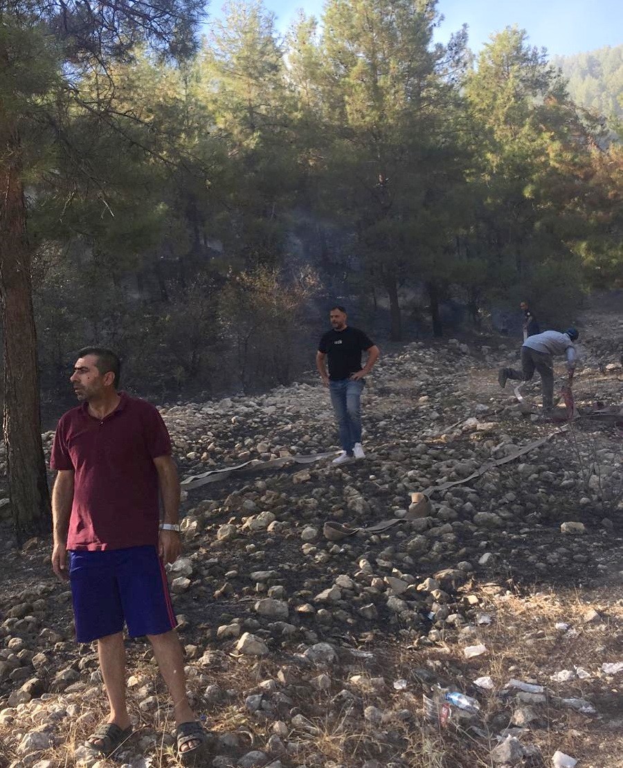 Osmaniye'de ormanlık alanda yangın! 5 dönümlük alan kül oldu!