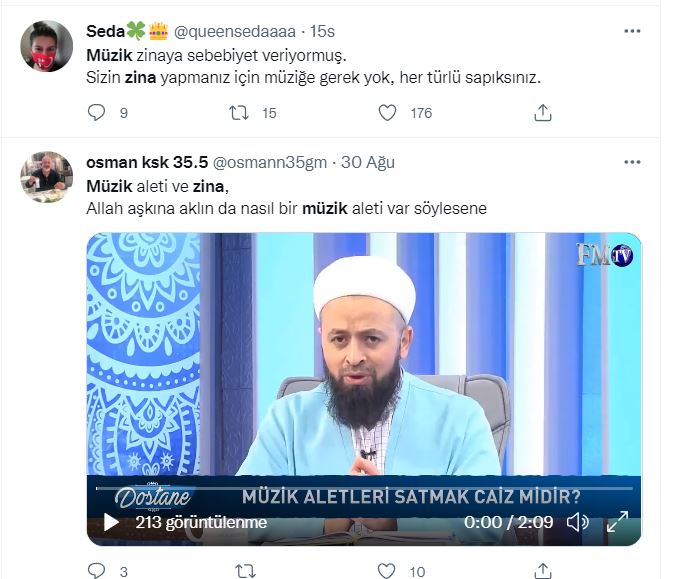 İmam'dan akıl almaz açıklama! Sosyal medyada infial yarattı! Akdemir: Müzik zinaya çağırır! "Her türlü sapıksınız"