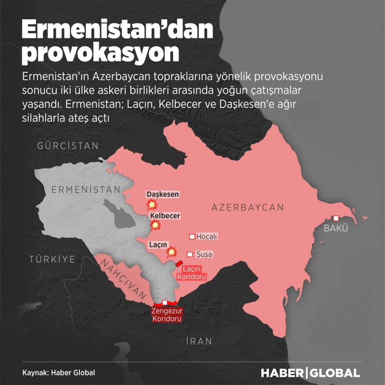 Kardeş ülke Azerbaycan'da acı tablo! 50 asker şehit olmuştu! Ermenistan ateşkesi ikinci kez ihlal etti!