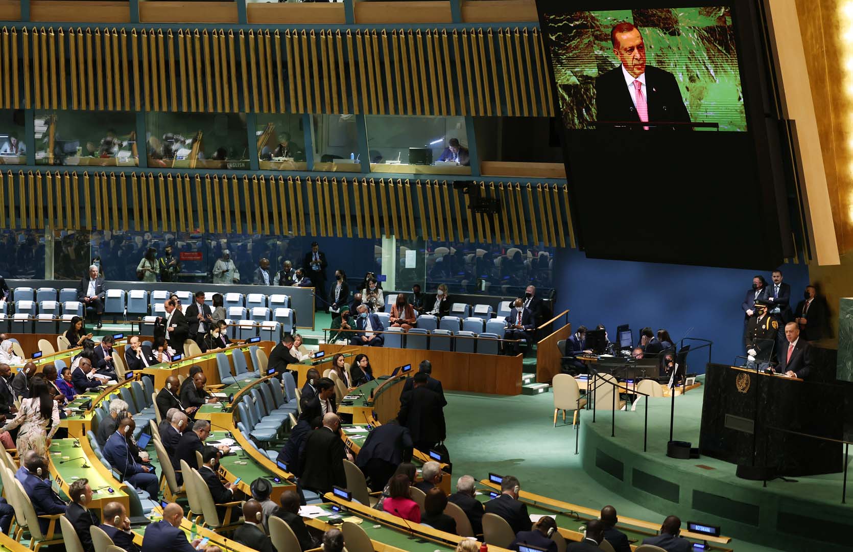 Cumhurbaşkanı Recep Tayyip Erdoğan Birleşmiş Milletler Genel Kurulu’nda konuştu! Dünya 5'ten büyüktür, daha adil bir Dünya mümkündür