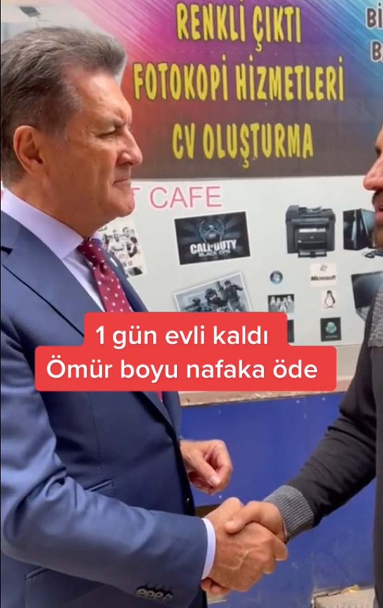 Mustafa Sarıgül'den TikTok videosu! Nafaka sorununa dikkat çekti! Haklısın TikTok başbakanı