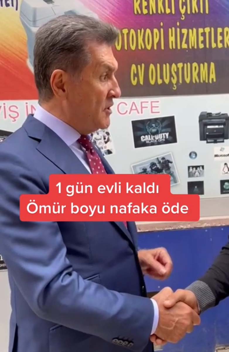 Mustafa Sarıgül'den TikTok videosu! Nafaka sorununa dikkat çekti! Haklısın TikTok başbakanı