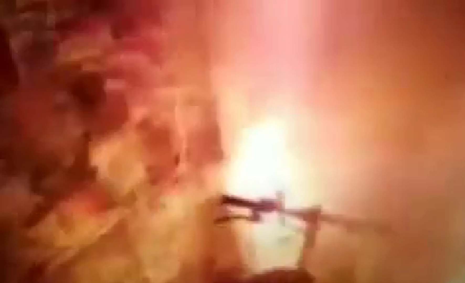 Asnasörde korku dolu anlar! Scooter bir anda bomba gibi patladı!