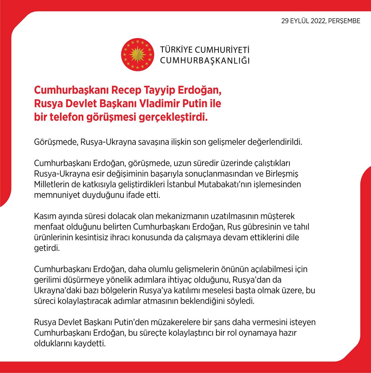  Cumhurbaşkanı Erdoğan'dan kritik temas: Putin ile telefonda görüştü! Kritik konular tek masaya yatırıldı