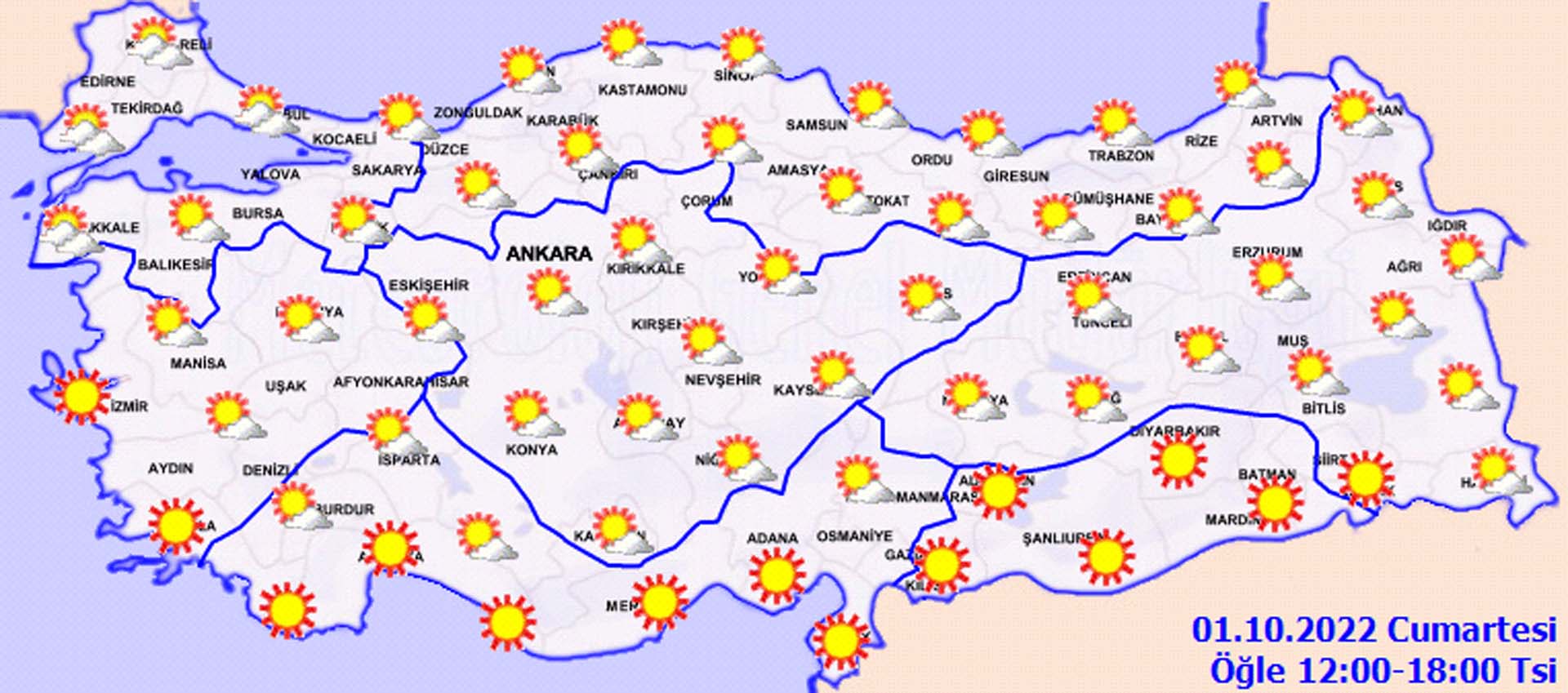 Meteoroloji güzel haberi verdi! Açık ve güneşi havanın tadını çıkarın! İşte il il hava durumu... 
