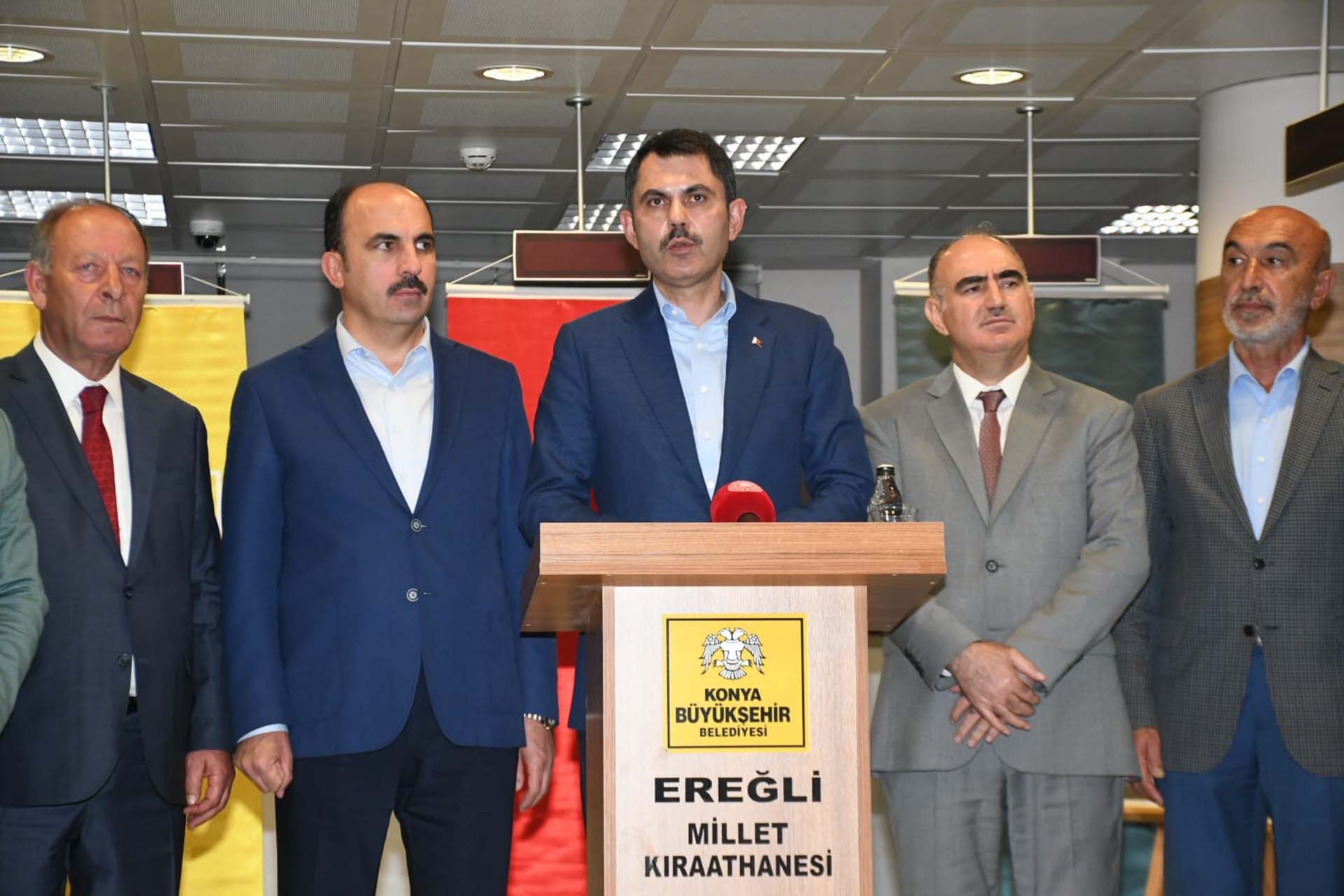 Bakan Kurum'dan altılı masaya gönderme: Onlar, masa etrafında gelecek kaygısı çekerken, biz milletimize hizmet ediyoruz