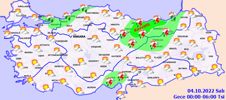 3 Ekim 2022 Pazartesi günü hava durumu nasıl olacak? Meteoroloji'den kuvvetli yağış uyarısı! İşte il il hava durumu...