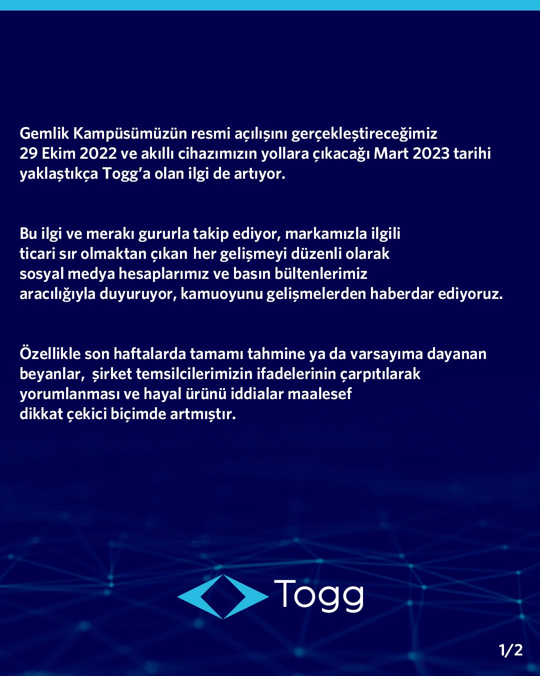 Son dakika | Yerli otomobil hakkında yeni gelişme! TOGG'dan fiyat açıklaması 