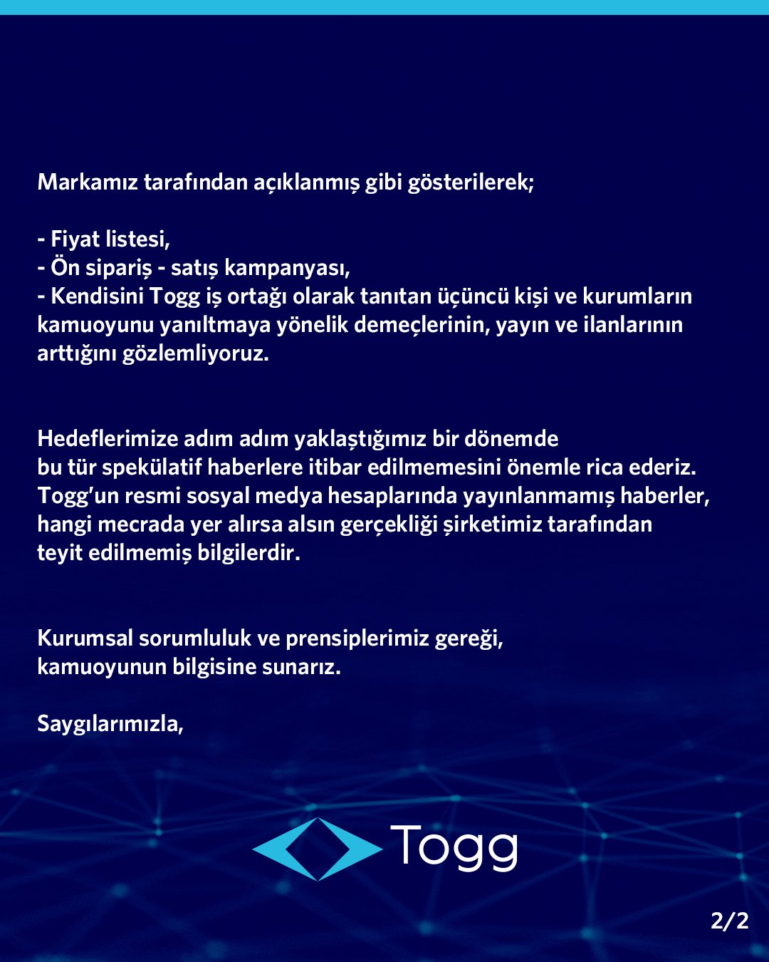 Son dakika | Yerli otomobil hakkında yeni gelişme! TOGG'dan fiyat açıklaması 