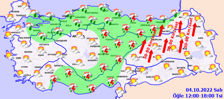 4 Ekim 2022 Salı günü hava durumu nasıl olacak? Kışlıklarınızı çıkartın, hava sıcaklıkları düşüyor! İşte il il hava durumu...