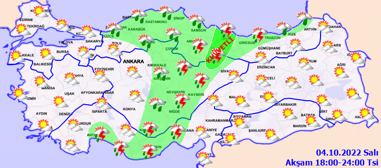 4 Ekim 2022 Salı günü hava durumu nasıl olacak? Kışlıklarınızı çıkartın, hava sıcaklıkları düşüyor! İşte il il hava durumu...