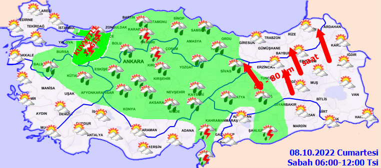  8 Ekim 2022 Cumartesi günü hava durumu nasıl olacak? Hava sıcaklıkları düşüyor: Meteoroloji'den vatandaşa kritik uyarı! İşte il il hava durumu...
