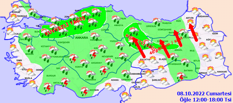  8 Ekim 2022 Cumartesi günü hava durumu nasıl olacak? Hava sıcaklıkları düşüyor: Meteoroloji'den vatandaşa kritik uyarı! İşte il il hava durumu...