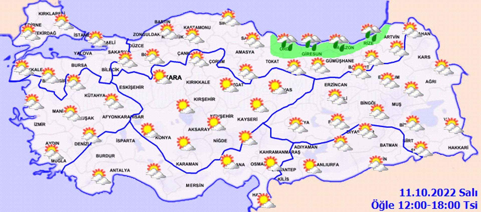 Meteoroloji'den bir güzel bir kötü haber! Bir yanda güneşli hava diğer yanda sağanak yağış var! İşte il il hava durumu...