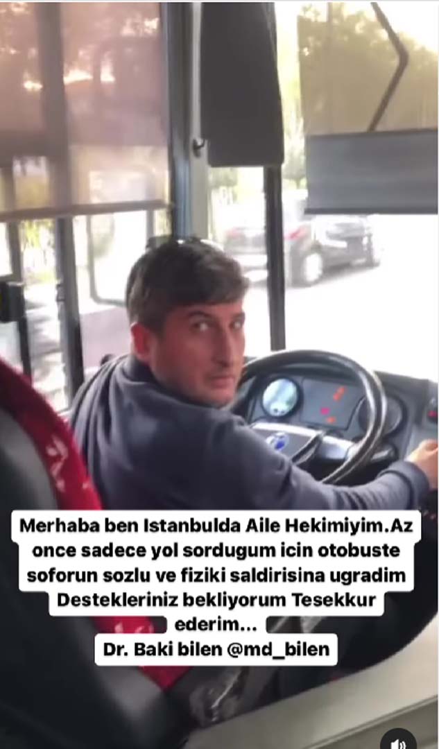 Denetimsiz İBB'nin saldırgan şoföründen skandal görüntüler! Kendisine soru soran yolcuya sözlü ve fiziksel şiddet uyguladı!
