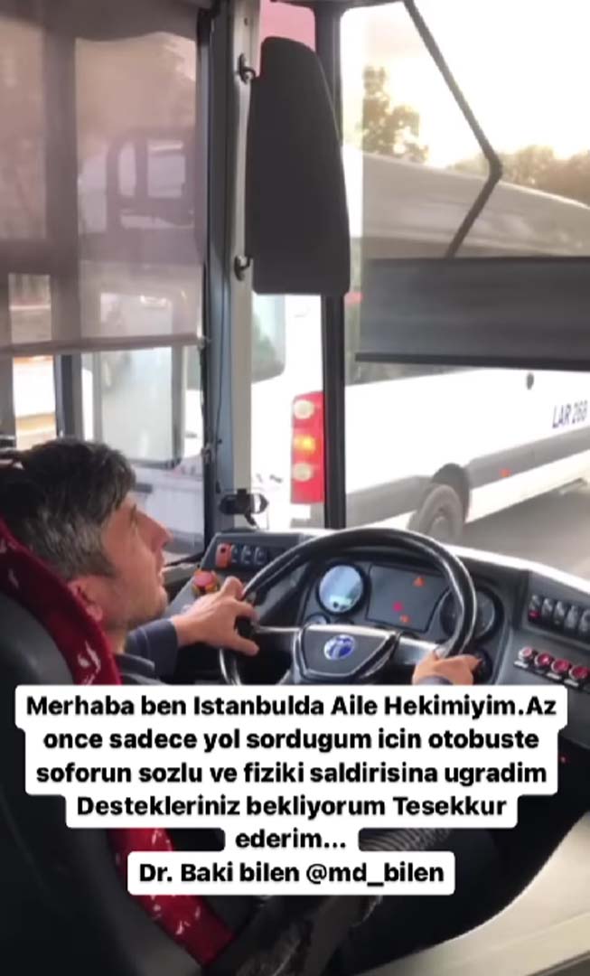 Denetimsiz İBB'nin saldırgan şoföründen skandal görüntüler! Kendisine soru soran yolcuya sözlü ve fiziksel şiddet uyguladı!