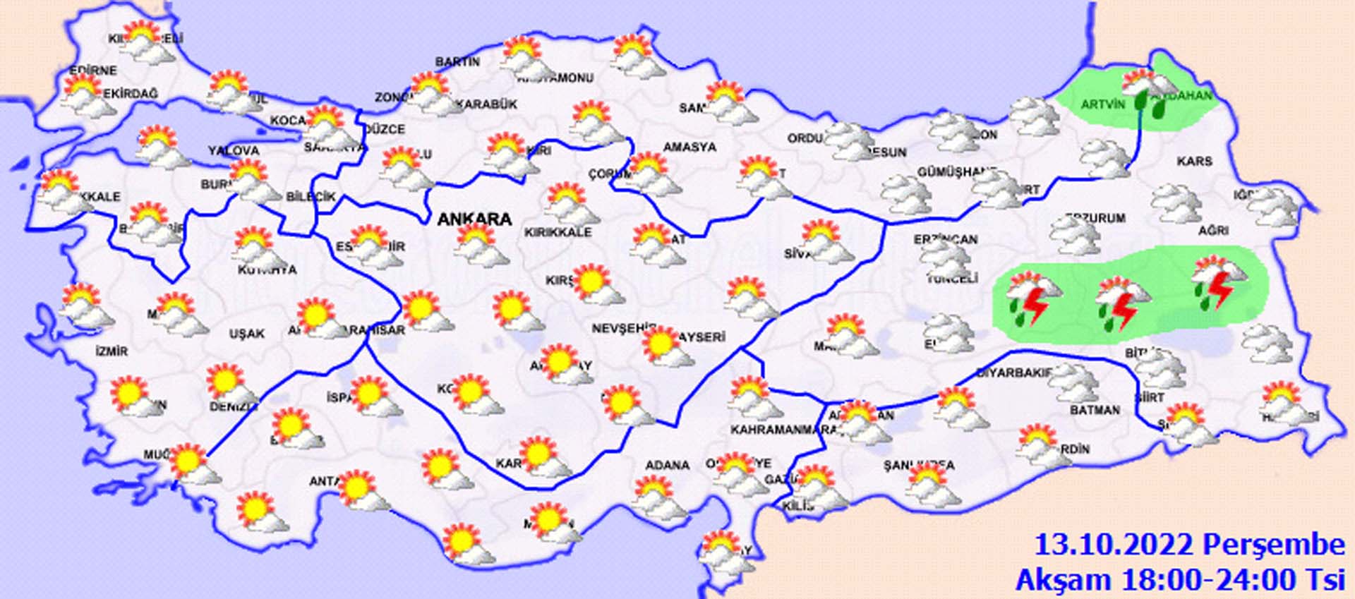 Meteoroloji'den 4 bölge için gök gürültülü sağanak yağış uyarısı! İşte il il hava durumu