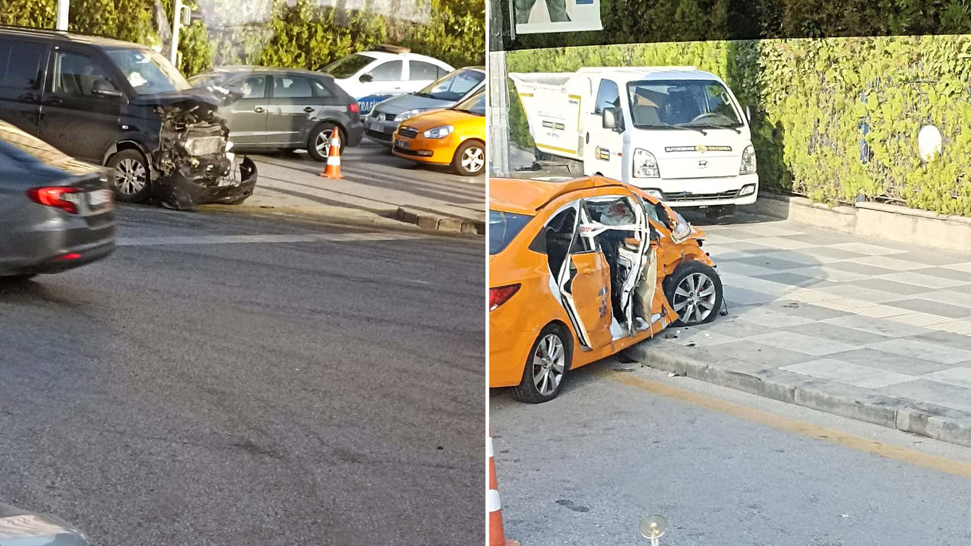 HDP'li vekillerin olduğu araç, taksiyle çarpıştı! Taksi şoförü hayatını kaybetti