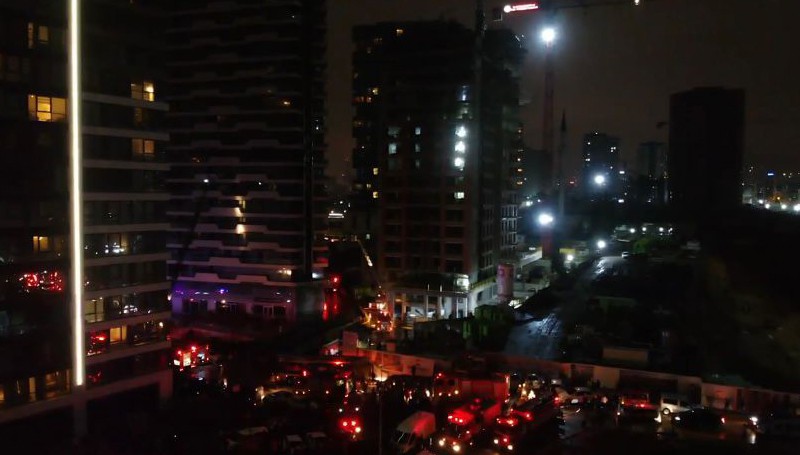 İstanbul Fikirtepe'de rezidansta yangın! Saatler sonra kontrol altına alındı!