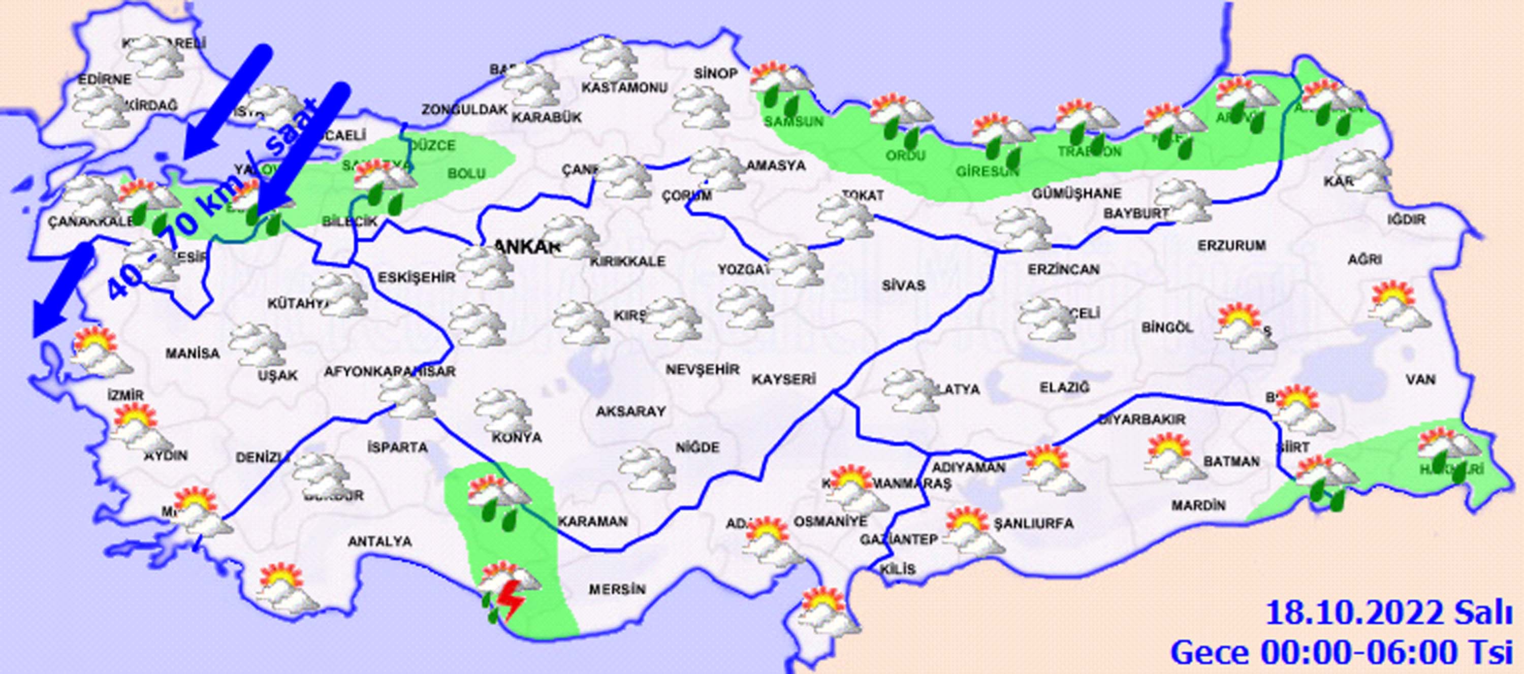17 Ekim Pazartesi hava durumu: Meteoroloji o illeri tek tek saydı, dikkat! Fırtına ve sağanak yağış geliyor!