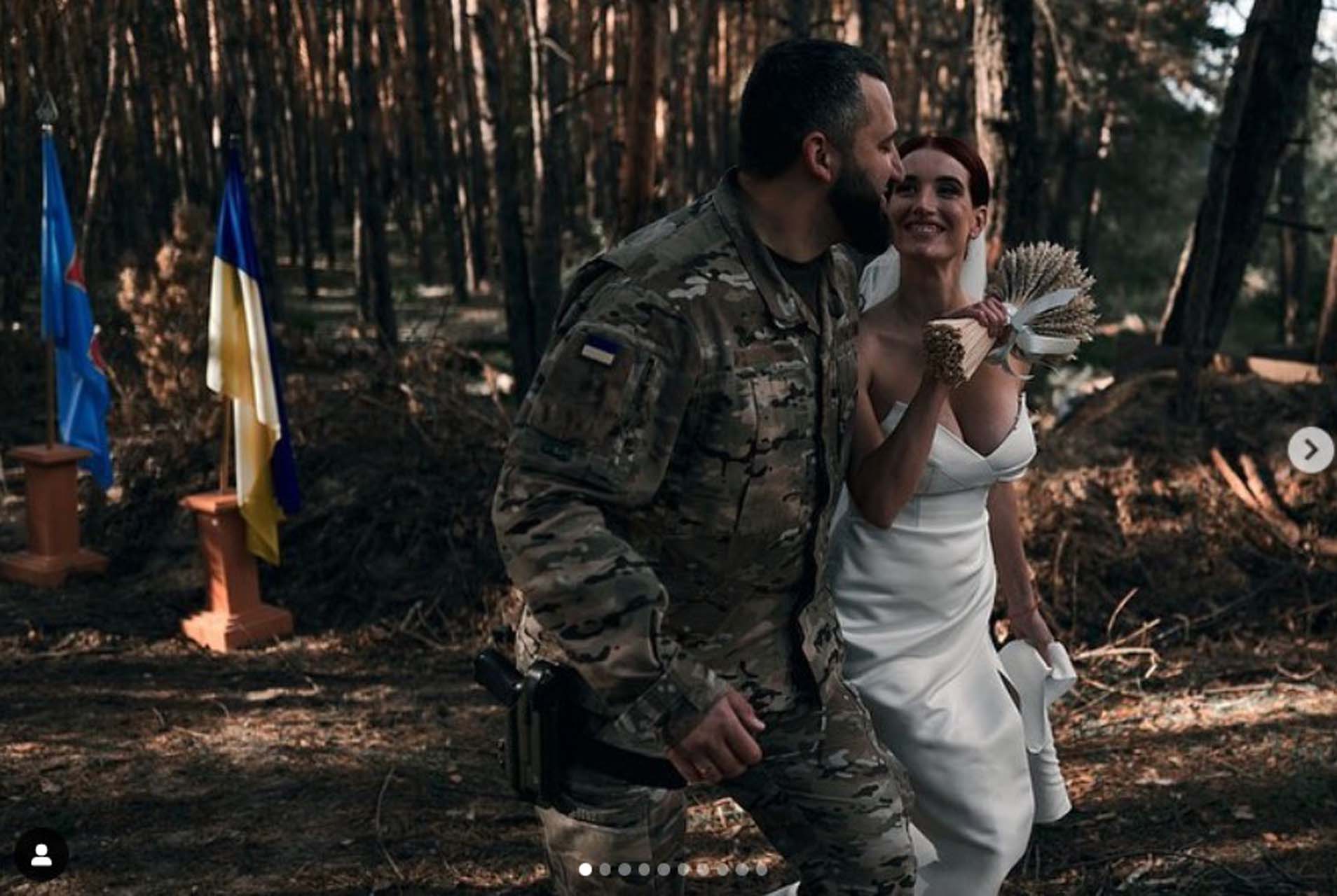 Ukraynalı güzellik kraliçesi, cephede tanıştığı askerle evlendi: Daha mükemmel bir düğün düşünemezdim!