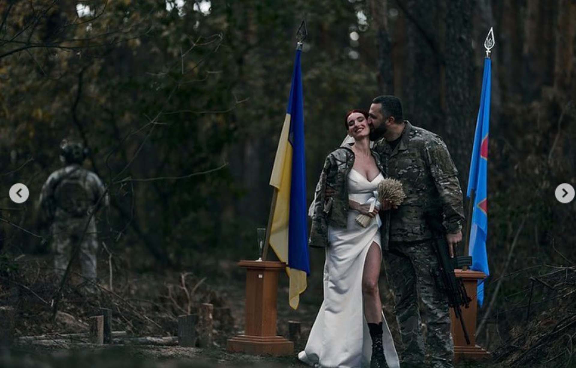 Ukraynalı güzellik kraliçesi, cephede tanıştığı askerle evlendi: Daha mükemmel bir düğün düşünemezdim!