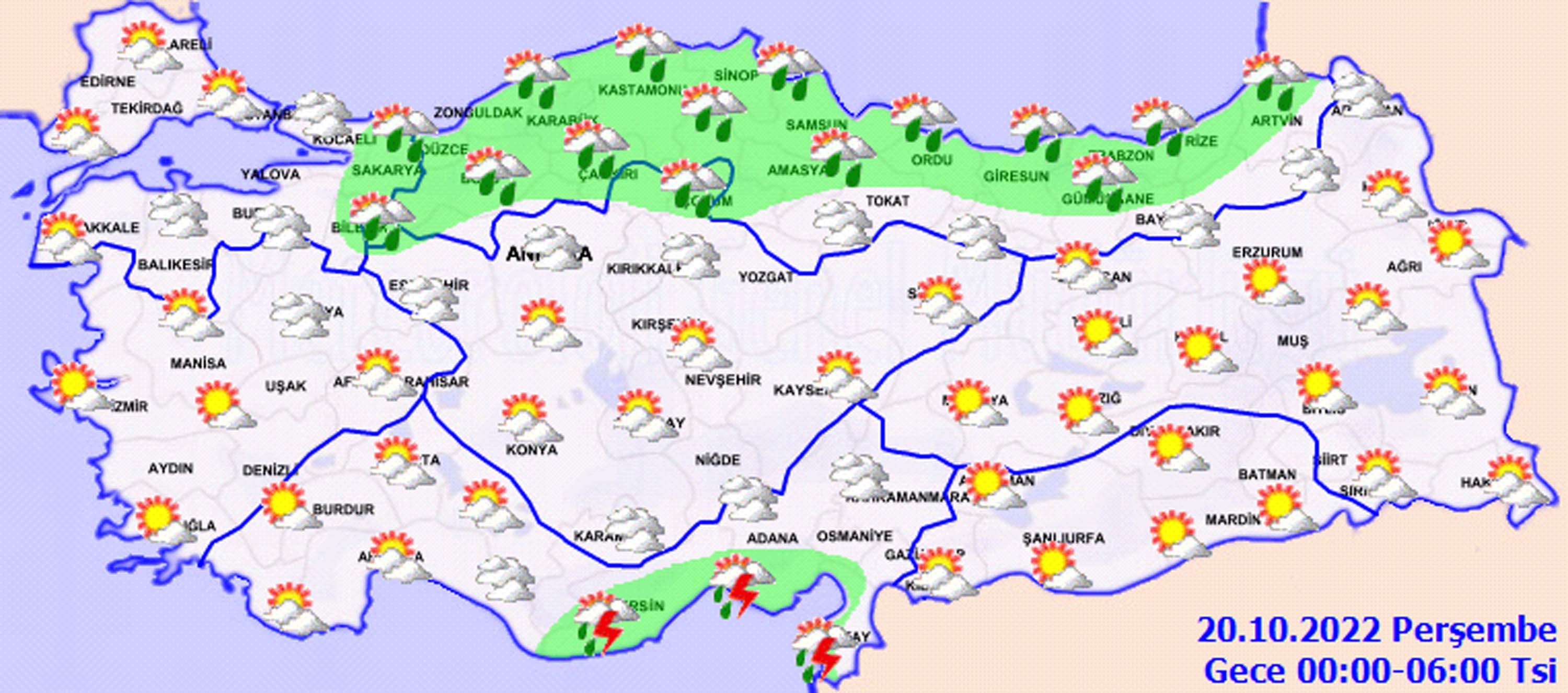 19 Ekim 2022 Çarşamba hava durumu: Dikkat, Meteoroloji kritik uyarıyı verdi! Fırtına bugünü olumsuz etkileyebilir!