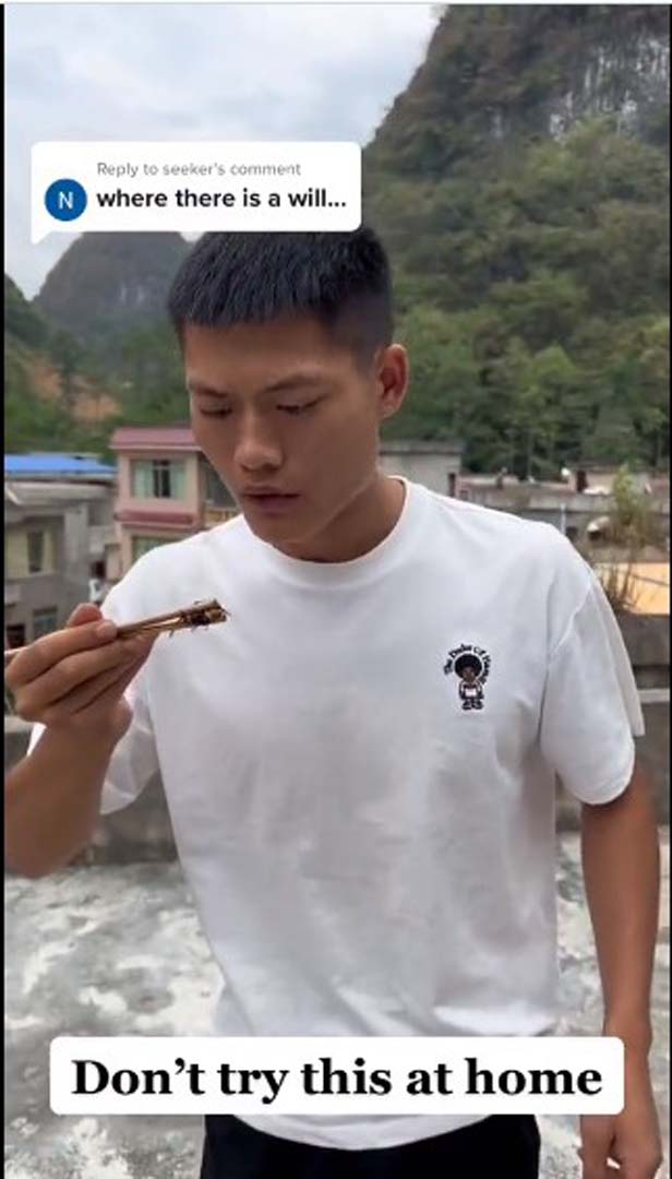 Genç influencer yemeye çalıştığı hayvandan derin darbe aldı! Akıllanmadı, tekrarı olacağını söyledi!