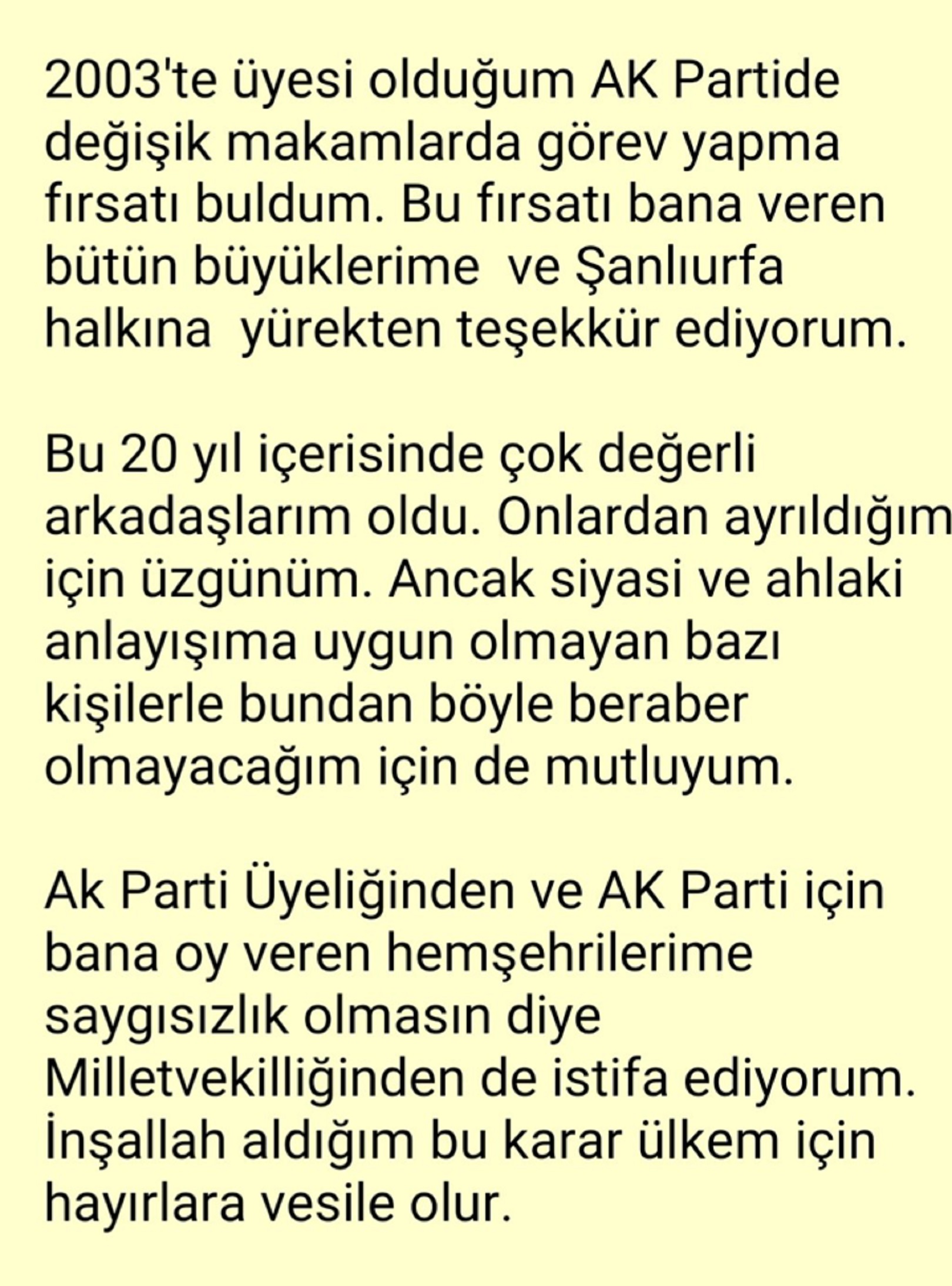 Son dakika | Ahmet Eşref Fakıbaba, AK Parti üyeliği ve milletvekilliğinden istifa etti
