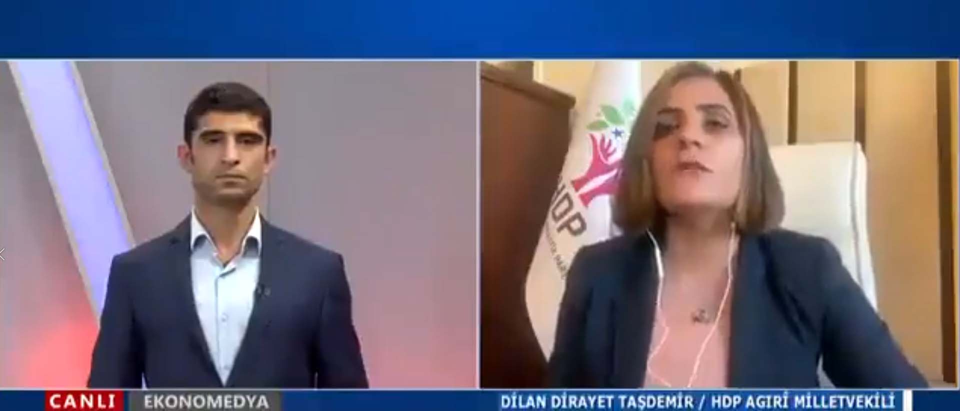 HDP'li vekil Dilan Dirayet Taşdemir'den skandal! Terör örgütünün kanalına bağlandı, Türkiye'yi eleştirdi 