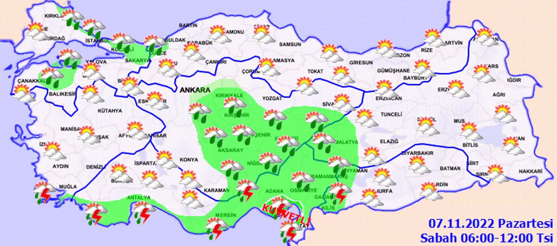 Meteorolojiden üst üste uyarılar! Sıcaklıklar düşüyor, sağanak yağış ve kar geliyor! İşte il il hava durumu 