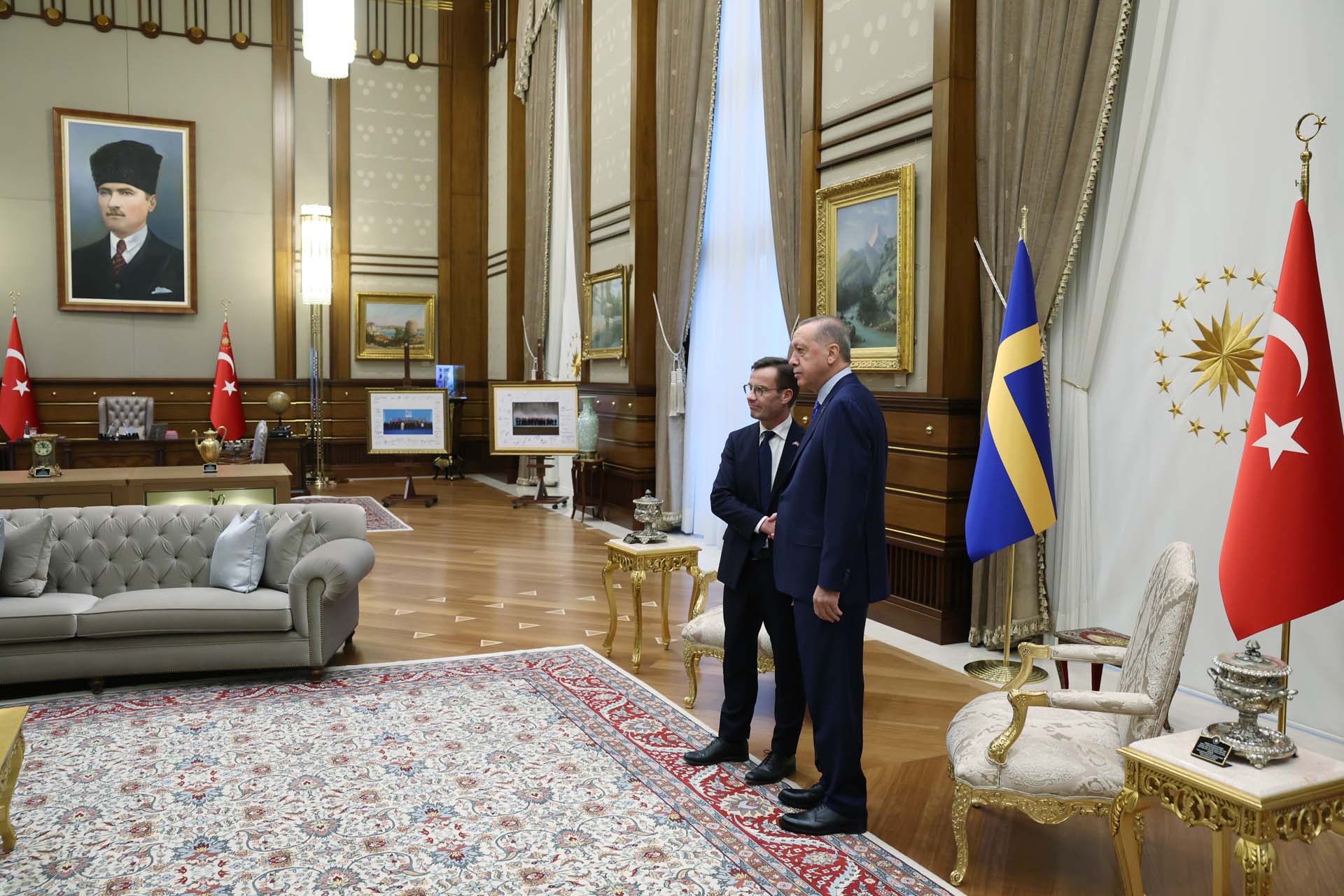 Kritik görüşme sona erdi! Cumhurbaşkanı Erdoğan ve İsveç Başbakanı Ulf Kristersson'dan önemli açıklamalar!