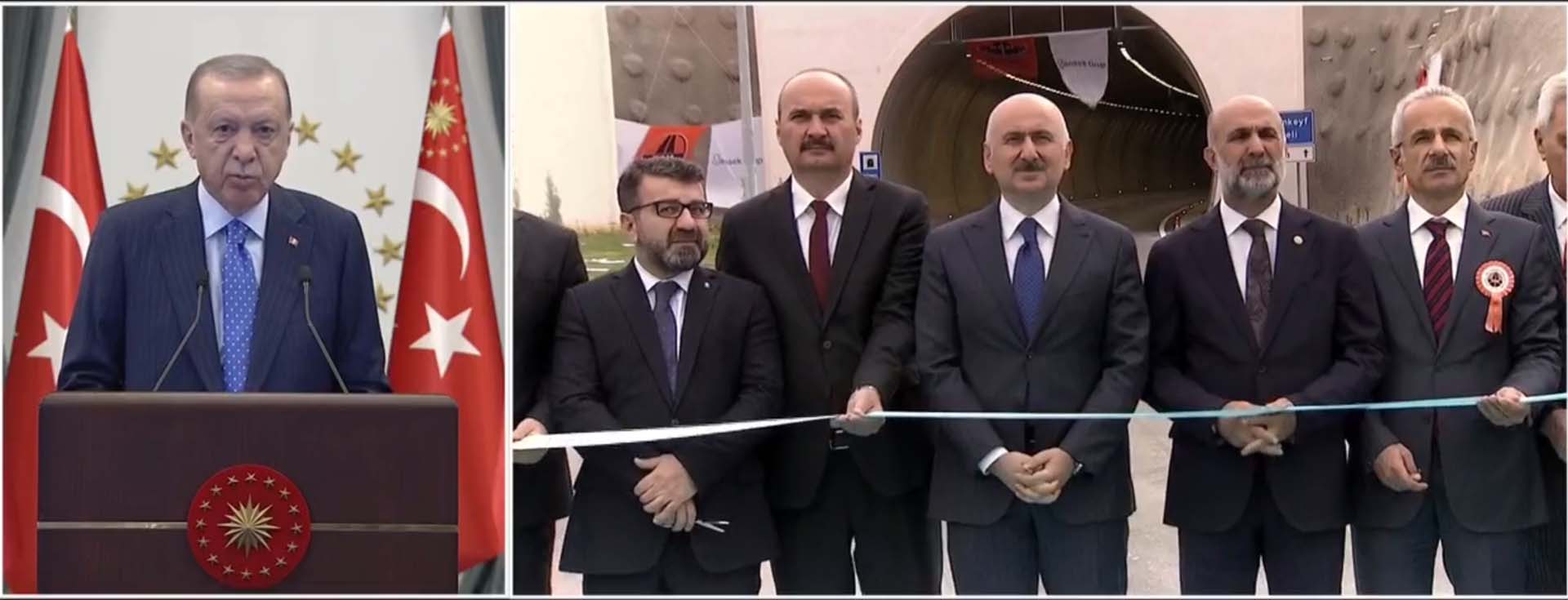 Cumhurbaşkanı Erdoğan, Hasankeyf-Gercüş Tüneli açılışında konuştu: Cumhuriyetimizin ilk yüzyılını kapatıp yeni yüzyılını açmaya hazırlanıyoruz