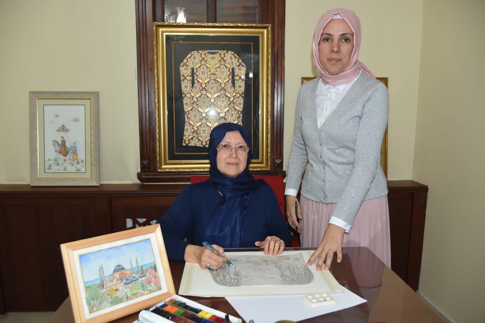 Pendik Belediyesi Sanat Akademisi öğrencisinden takdirlik eser! Dünyaca ünlü tabloları yeniden yorumluyor!