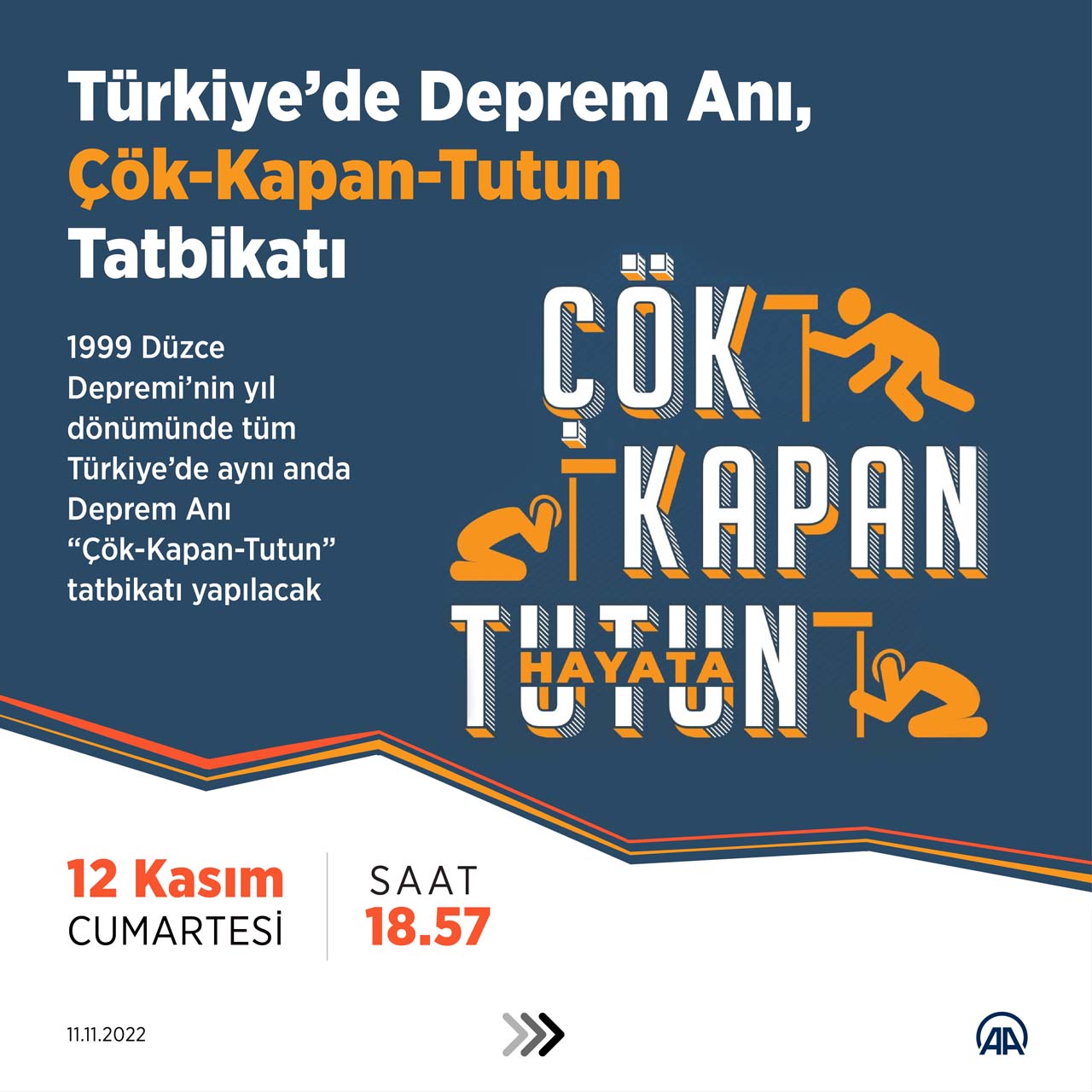 12 Kasım deprem tatbikatı: Çök kapan tutun hareketi nedir? Çök kapan tutun tekniği nasıl yapılır? (Video) 