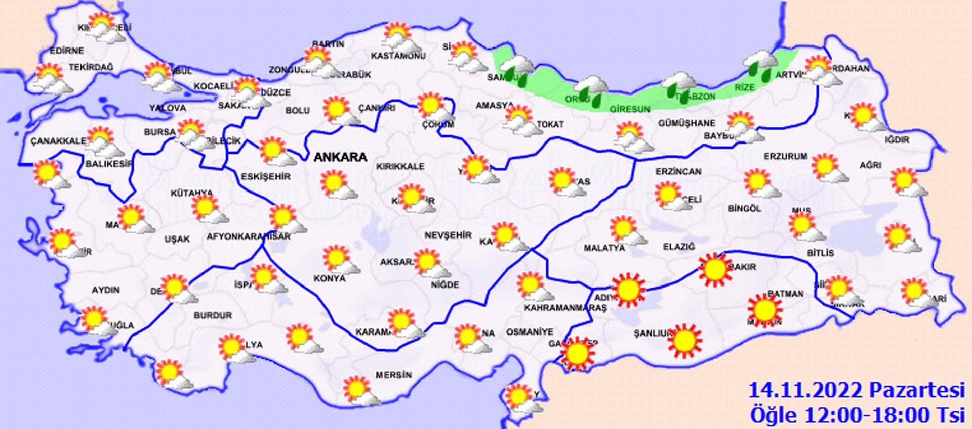Meteoroloji il il açıkladı: Sağanak yağış ve açık hava etkili olacak! İşte bugünün hava durumu... 